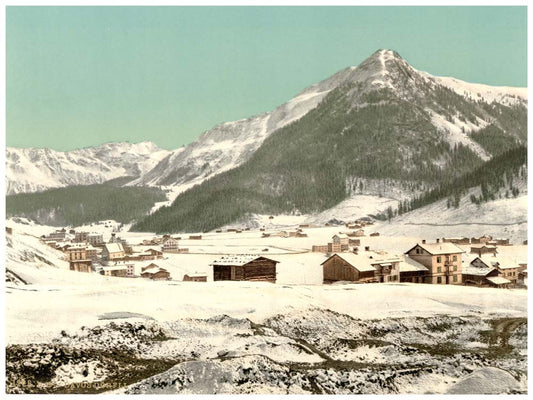 Davos, Dorfli and Seehorn, in winter, Grisons, Switzerland 0400-4716