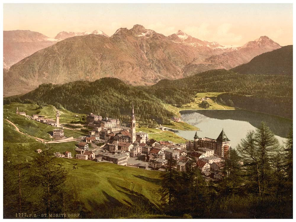 St. Moritz, general view, Grisons, Switzerland 0400-4719