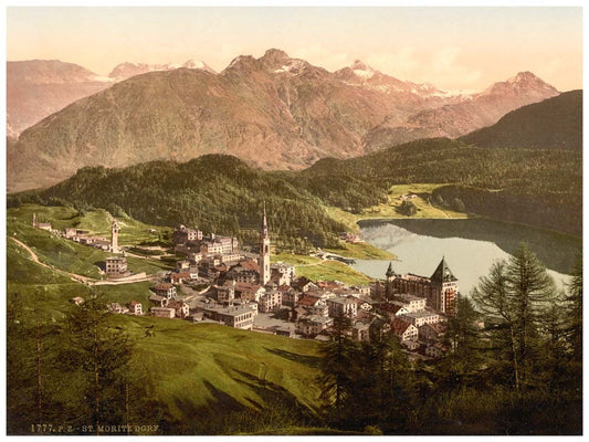 St. Moritz, general view, Grisons, Switzerland 0400-4719