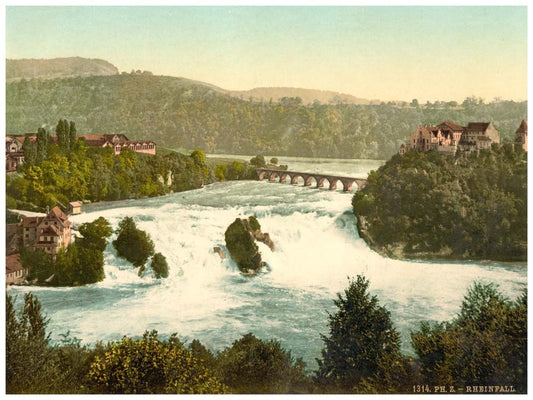 The Falls of the Rhine, general view, Schaffhausen, Switzerland 0400-4735