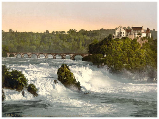 Rheinfall mit Schloss Laufen, Schiffchen 0400-4737