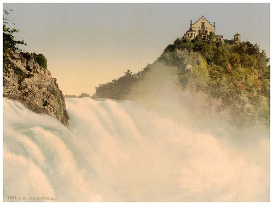 The Falls of the Rhine, from the Rock, Schaffhausen, Switzerland 0400-4738