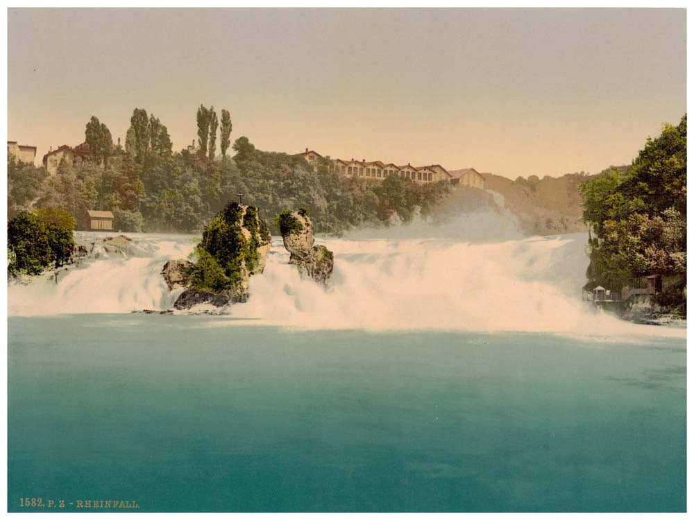 The Falls of the Rhine, from the Schlossli, Schaffhausen, Switzerland 0400-4739