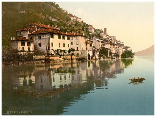 Gandria, general view, Tessin, Switzerland 0400-4748