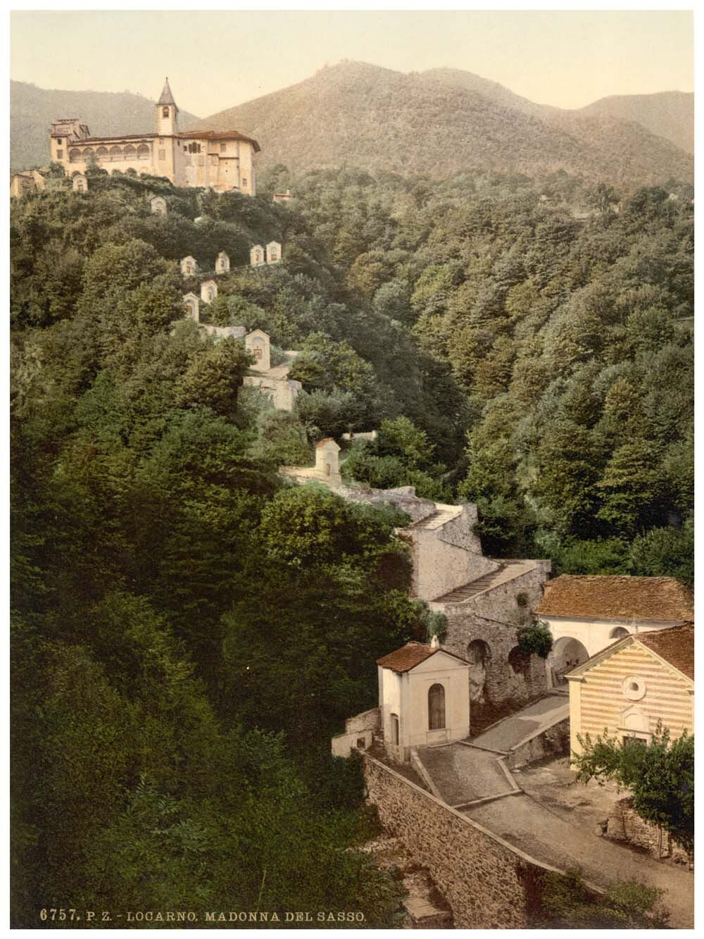 Locarno, Madonna del Sasso, and chapels, Tessin, Switzerland 0400-4753