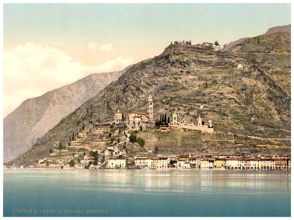 Lake of Lugano, Morcote, Tessin, Switzerland 0400-4757