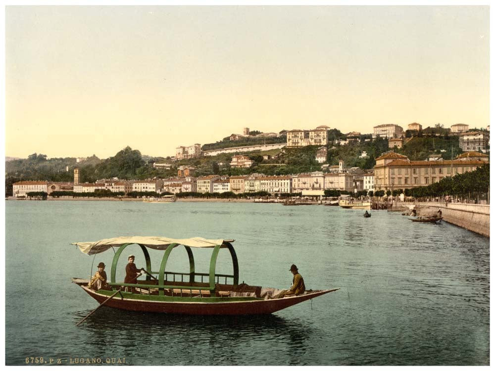 Lugano, the quay, Tessin, Switzerland 0400-4765