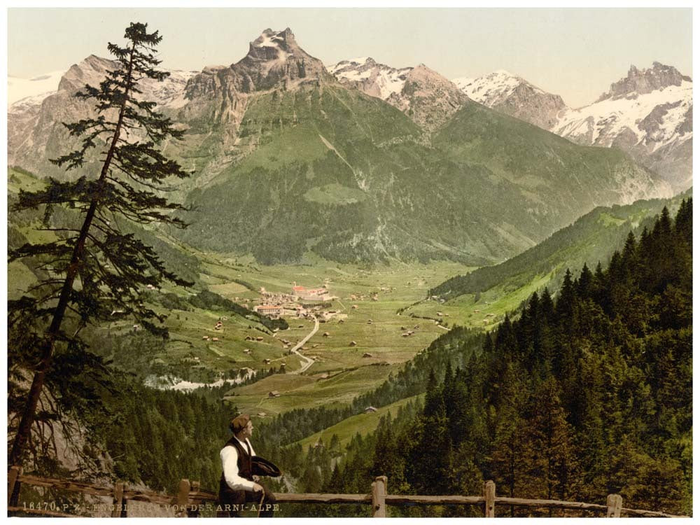 Engelberg Valley, from the Arni Alps, Unterwald, Switzerland 0400-4784