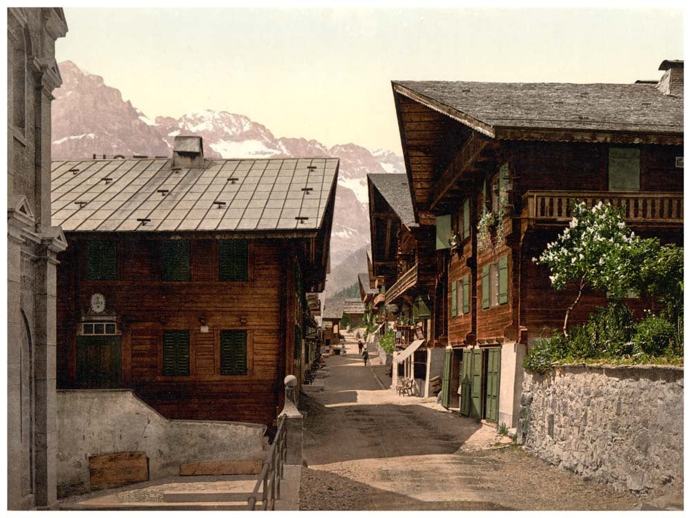 Champéry, Principal Street, Valais, Alps of, Switzerland 0400-4800