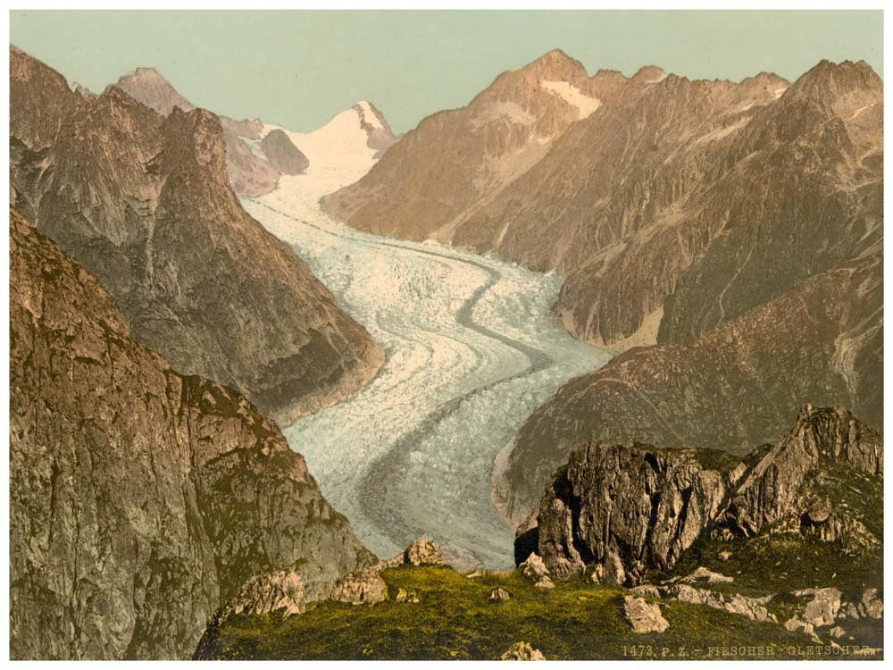 Fiescher Glacier, Valais, Alps of, Switzerland 0400-4807