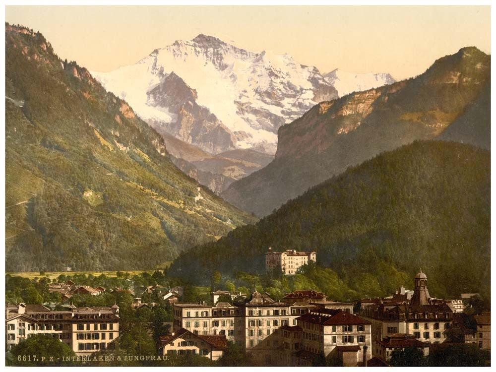 Interlaken, and the Jungfrau, Bernese Oberland, Switzerland 0400-4846