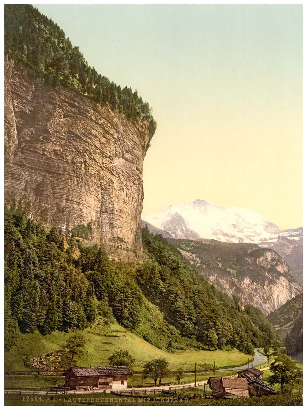 Lauterbrunnen Valley and Jungfrau, Bernese Oberland, Switzerland 0400-4876