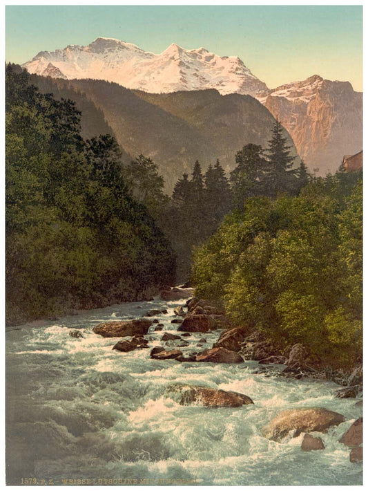 Lauterbrunnen Valley, Jungfrau and White Lutschine, Bernese Oberland, Switzerland 0400-4877