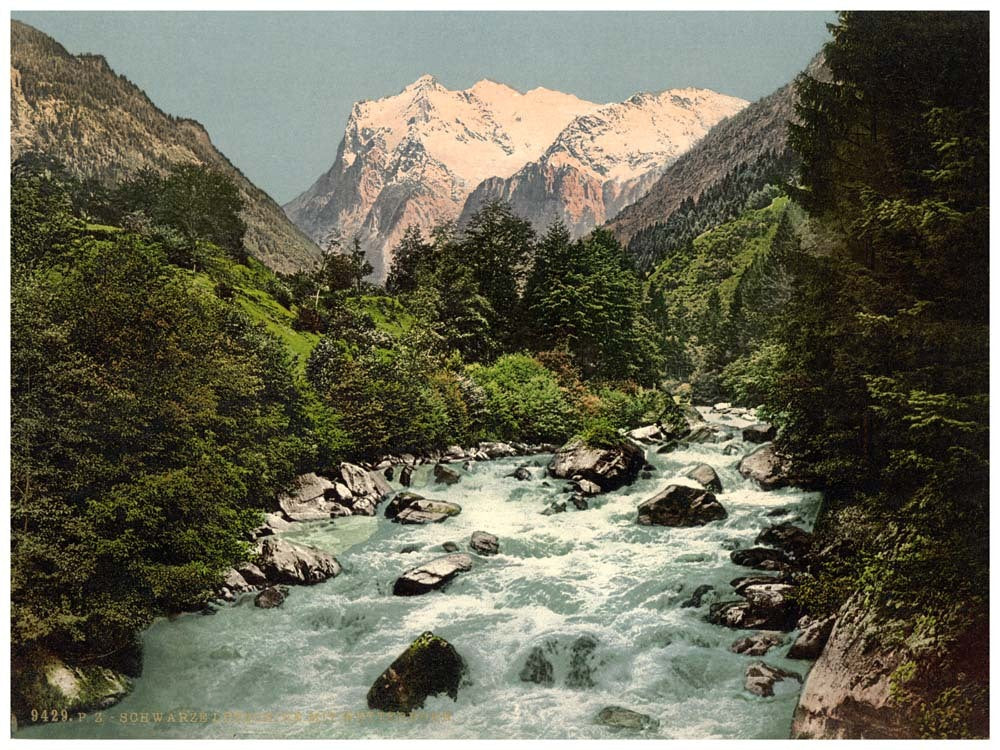 Lutschinen and Wetterhorn, Bernese Oberland, Switzerland 0400-4886