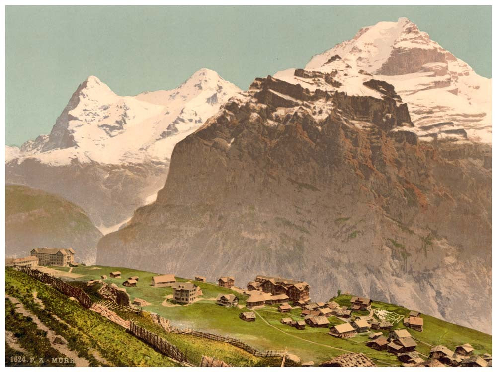 Murren, general view, Bernese Oberland, Switzerland 0400-4895