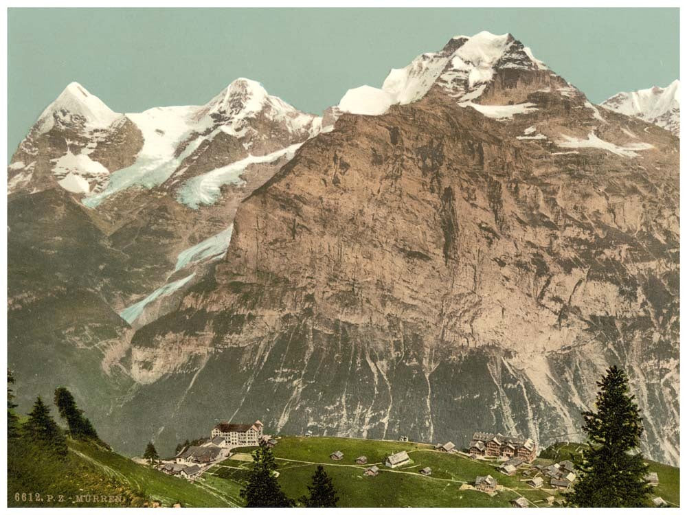 Murren, general view, Bernese Oberland, Switzerland 0400-4896