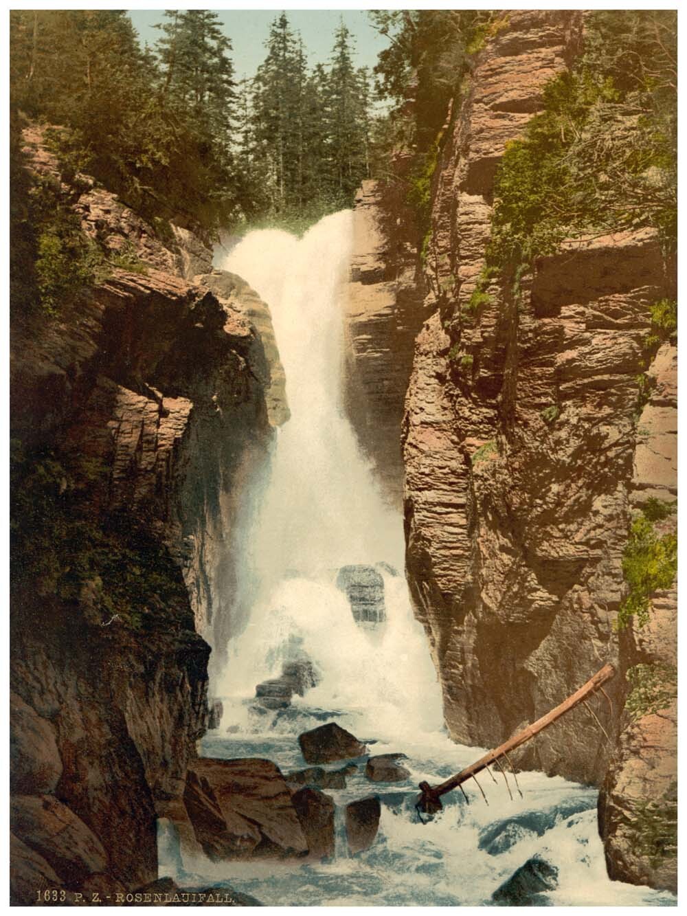 Rosenlaui, waterfall, Bernese Oberland, Switzerland 0400-4907