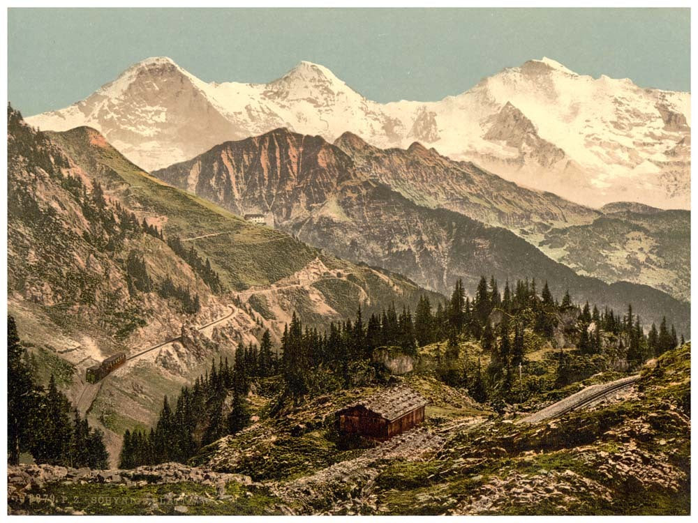 Schynige Platte, Eiger, Monch and Jungfrau, Bernese Oberland, Switzerland 0400-4912