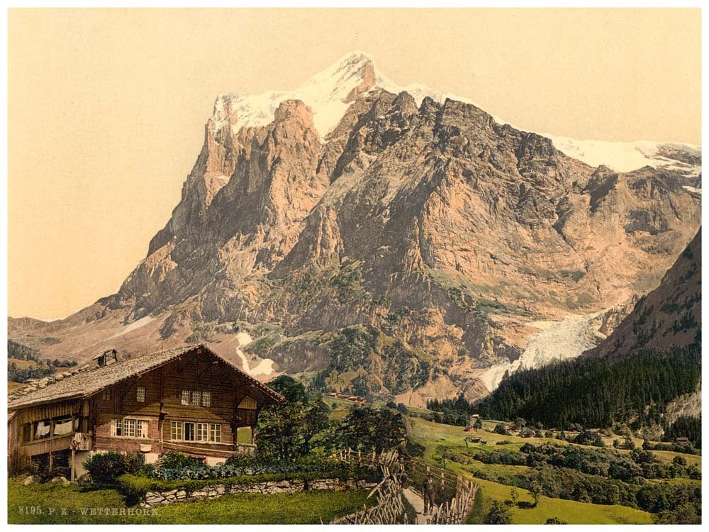 Wetterhorn, from the Scheideg, Bernese Oberland, Switzerland 0400-4942