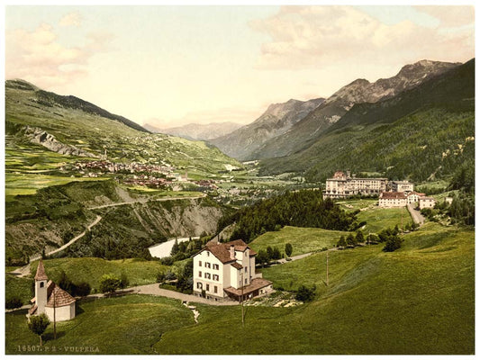 Lower Engadine, Vulpera, general view, Grisons, Switzerland 0400-4956