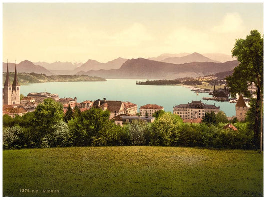 The lake and panorama of the Alps, Lucerne, Switzerland 0400-4968