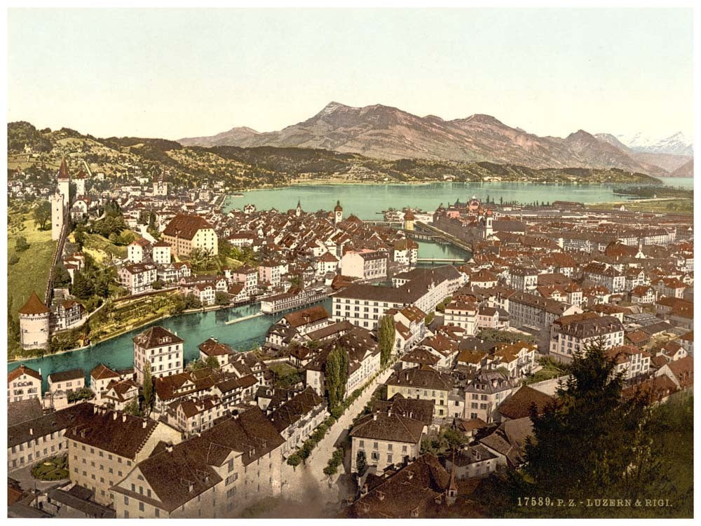 Rigi, seen from the Gutsch, Lucerne, Switzerland 0400-4974