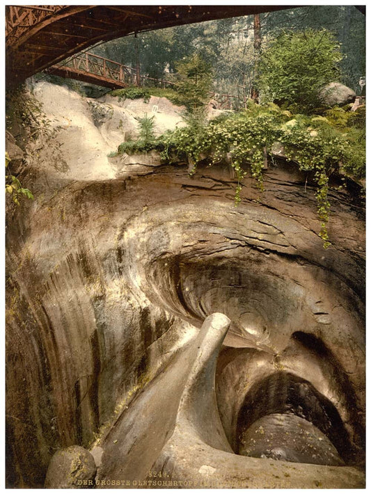 Glacier garden, part of the artificial glaciers, Lucerne, Switzerland 0400-4988