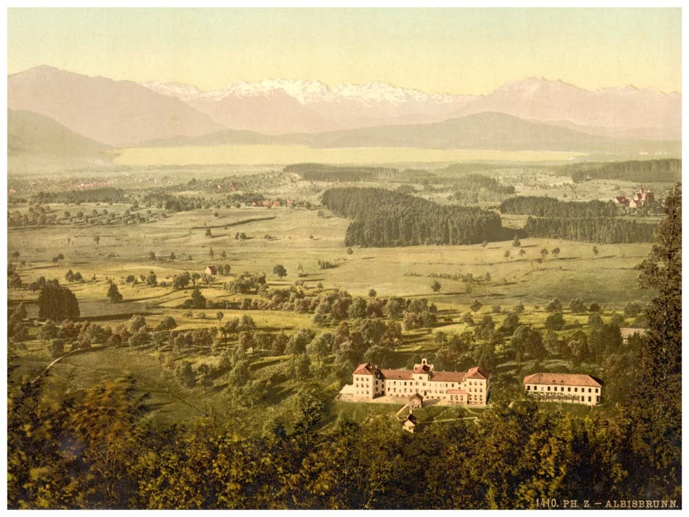 Alicbrunn, with chapel and Lake Zug, Lake Lucerne, Switzerland 0400-4994