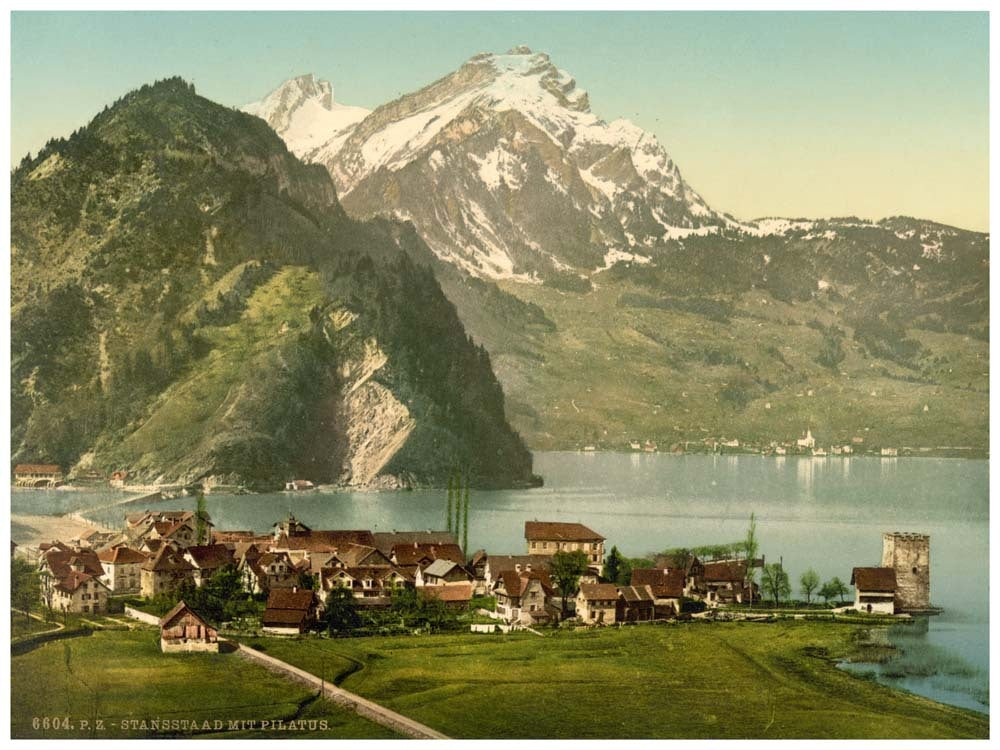 Stanstaad and Pilatus, Lake Lucerne, Switzerland 0400-5038