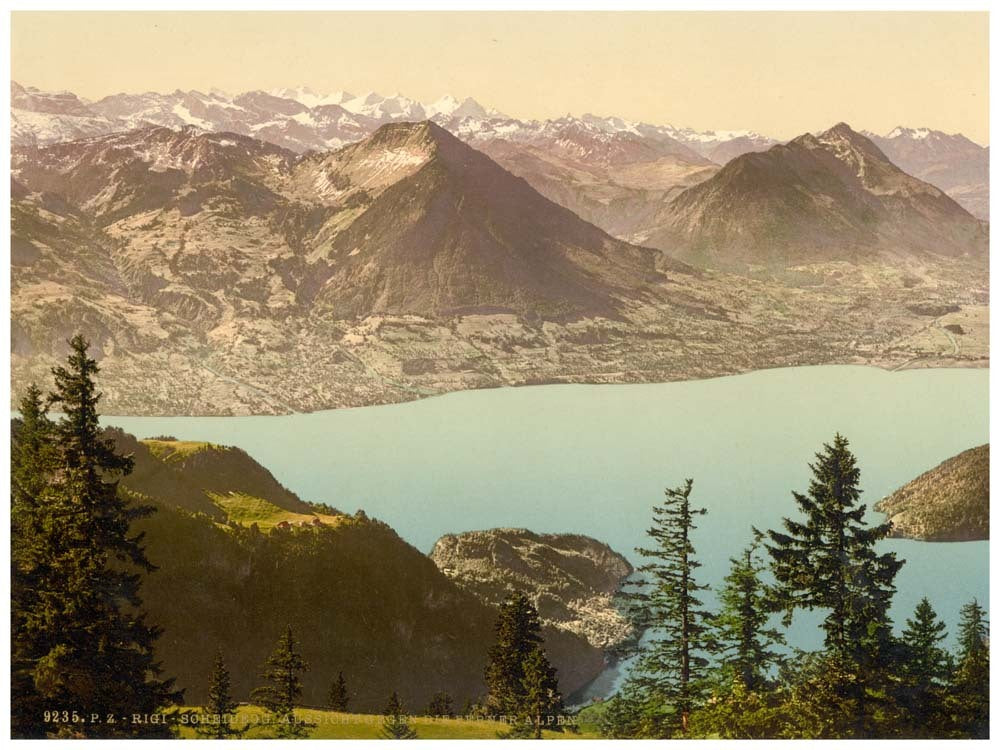 Rigi Scheidegg, looking towards Oberland Alps, Rigi, Switzerland 0400-5064