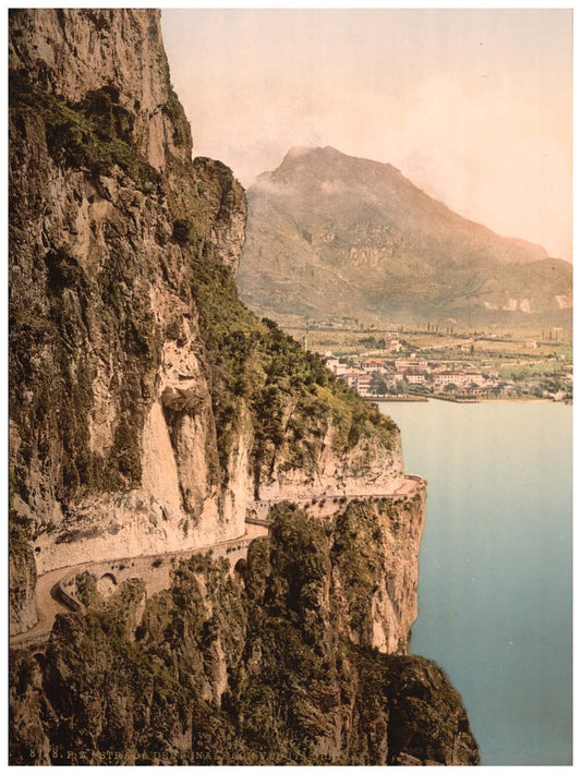 Ponale Road and view of Riva, Lake Garda, Italy 0400-5407