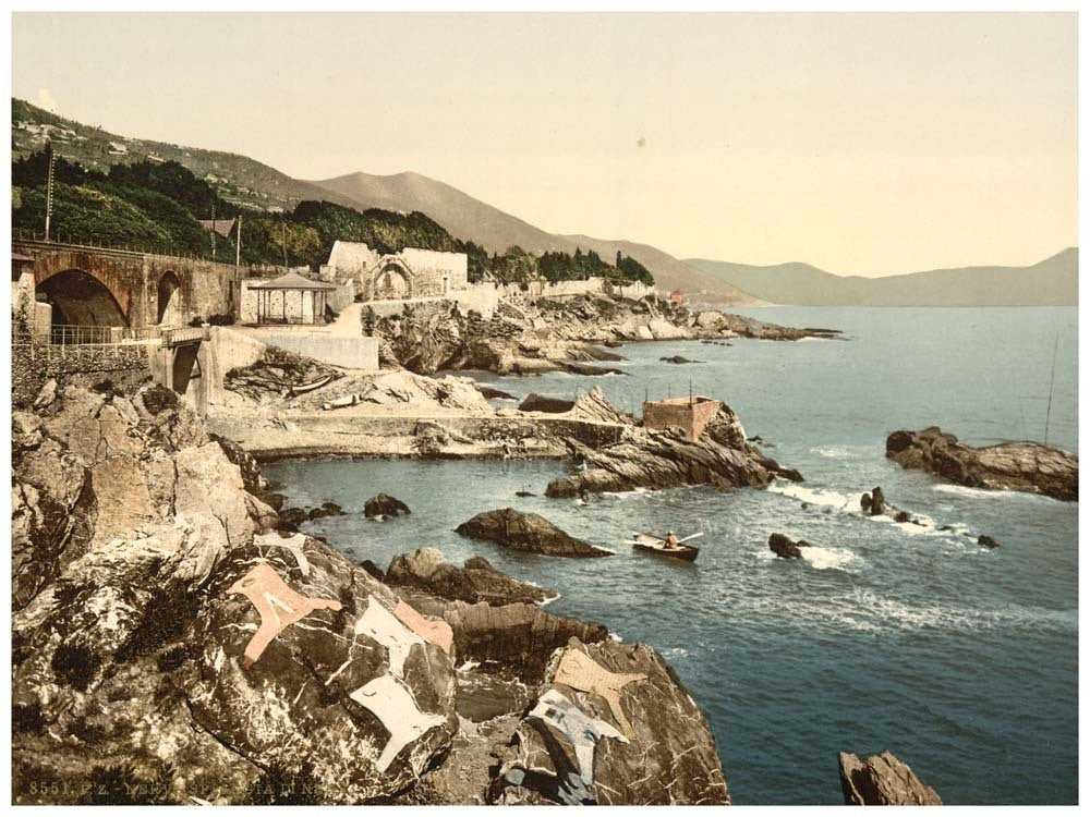 The coast, Nervi, Genoa, Italy 0400-5443