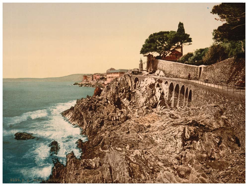 The Cliffs of Quinto, Nervi, Genoa, Italy 0400-5444