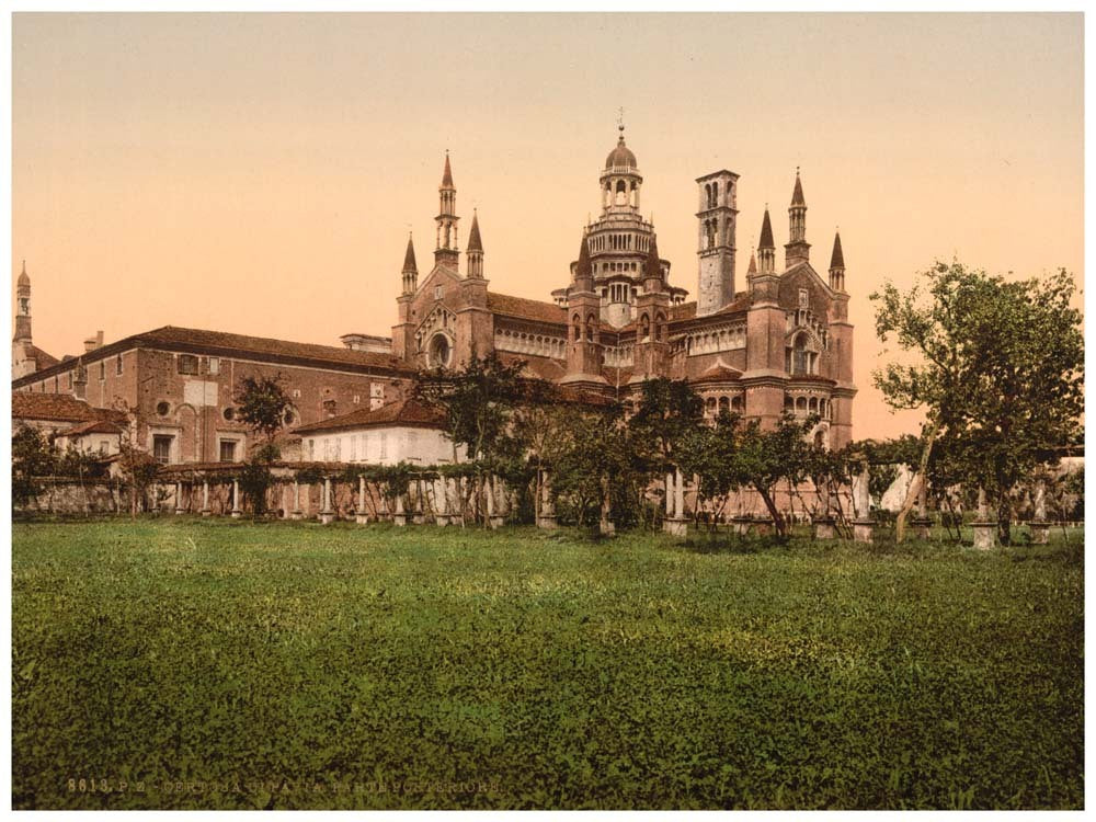 Certosa di Pavia, the back, Milan, Italy 0400-5470