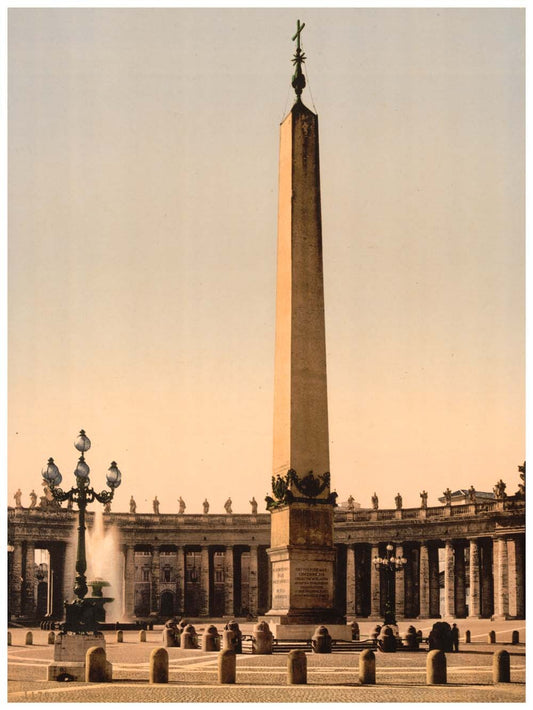 St. Peter's Place, the obelisk, Rome, Italy 0400-5502