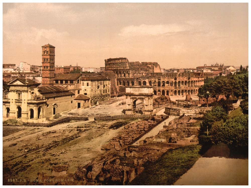 Forum Romanum from the Palatine, Rome, Italy 0400-5519