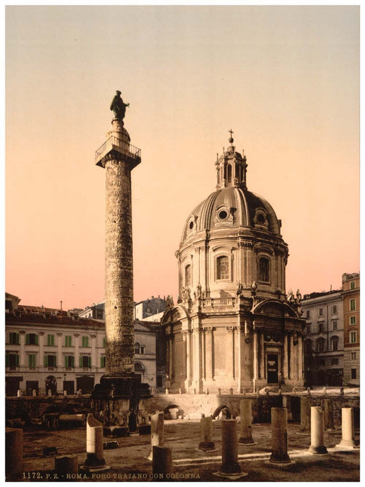 Trajan's Pillar, Rome, Italy 0400-5521