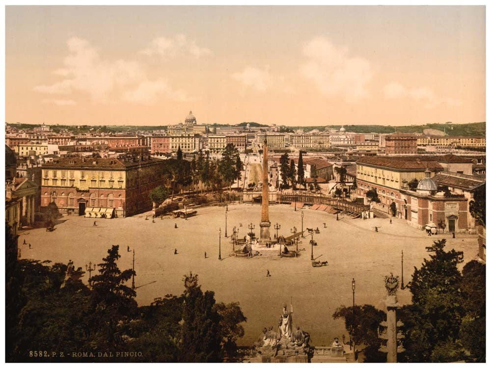 Panorama from the Pincian, Rome, Italy 0400-5532